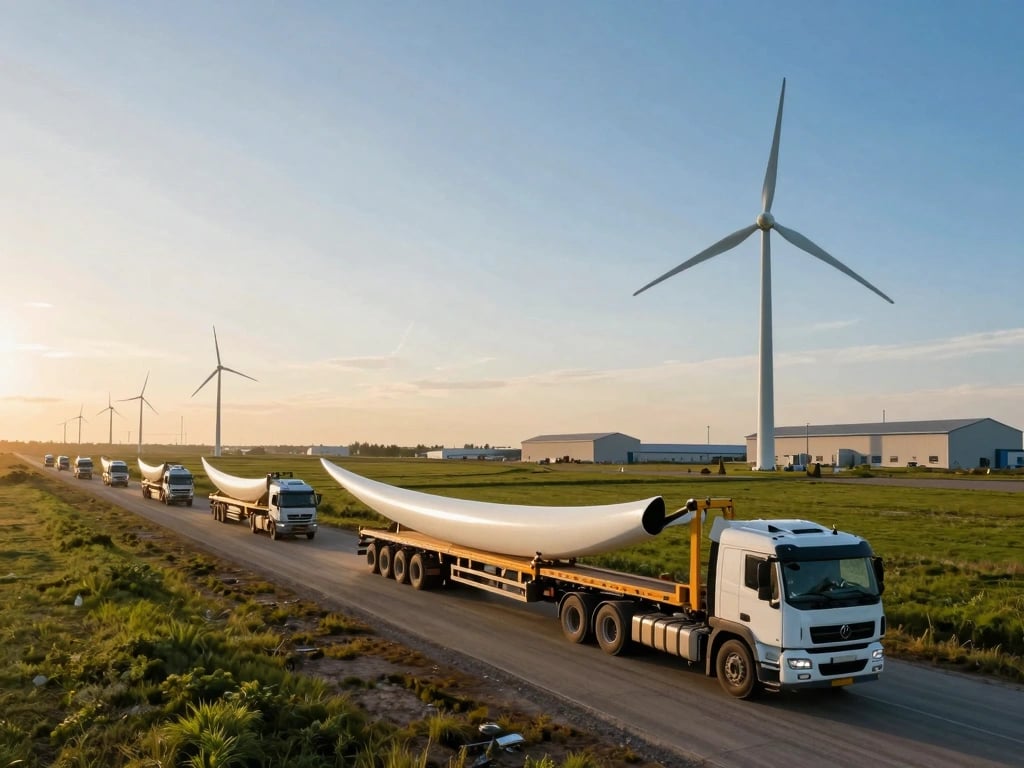 Efficient Wind Turbine Blade Transportation Logistics Explained